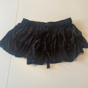Free People black silky shorts